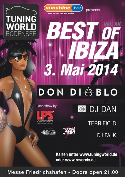 Party Flyer: BEST OF IBIZA VOL  XII @ Tuningworld Bodensee 2014 am 03.05.2014 in Friedrichshafen