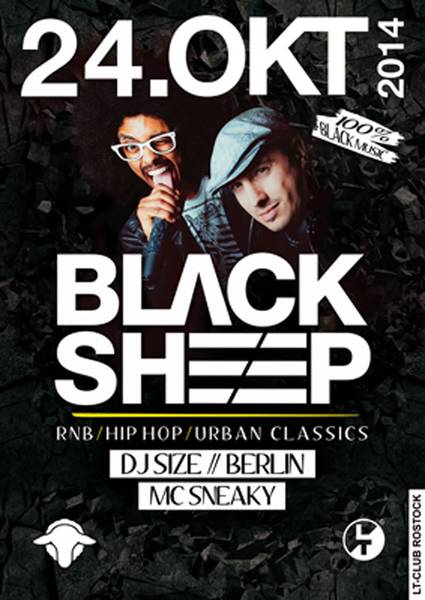 Party Flyer: Black Sheep! am 24.10.2014 in Rostock