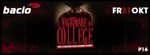 Party Flyer: BLACKTRO - A NIGHTMARE ON COLLEGE am 31.10.2014 in Rostock