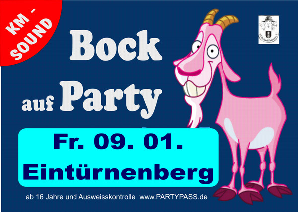 Party Flyer: Bock auf Party am 09.01.2015 in Bad Wurzach