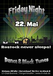 Party Flyer: Friday Night prsentiert: Dance & Black Tunes am 22.05.2015 in Rostock