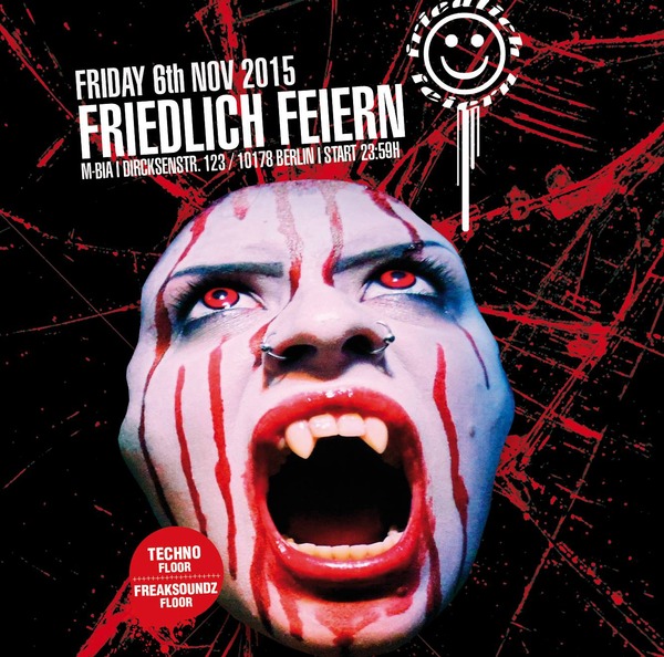 Party Flyer: Friedlich Feiern @ M-BIA in BERLIN (GER) am 06.11.2015 in Berlin