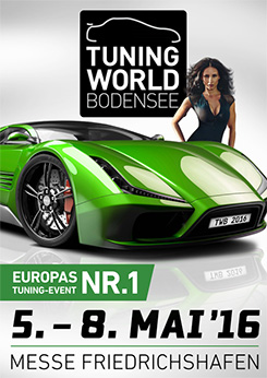 Party Flyer: Tuning World Bodensee 2016  - 5. Mai bis 8. Mai 2016 am 06.05.2016 in Friedrichshafen