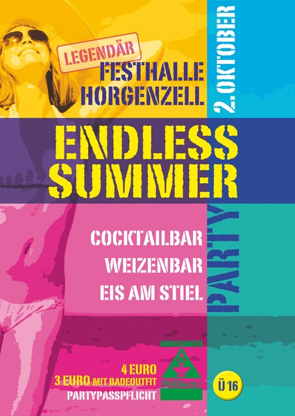 Party Flyer: ENDLESS SUMMER PARTY am 02.10.2016 in Horgenzell