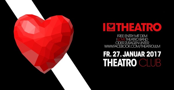 Party Flyer: I Love Theatro am 27.01.2017 in Ulm