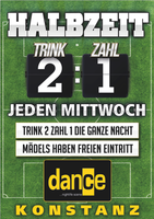 Dance Konstanz - Halbzeit - Die Party! am Mittwoch, 16.04.2014