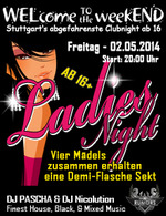 WELcome to the weekEND - Ladies Night (ab 16) am Freitag, 02.05.2014