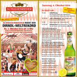 SCHUSSENRIEDER Oktoberfest mit groem Dirndl-Weltrekord-Versuch am Samstag, 04.10.2014
