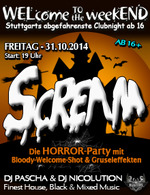 WELcome to the weekEND - Scream (ab 16) am Freitag, 31.10.2014