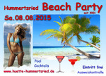 Beach-Party 2015 am Samstag, 08.08.2015