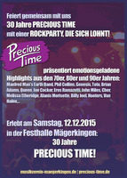 Jubilumsrocknacht mit Precious Time am Samstag, 12.12.2015