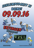 Schlumpfparty XI 			BOING!  am Freitag, 09.09.2016