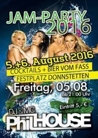 Jam-Party Donnstetten am Freitag, 05.08.2016