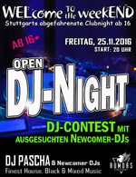WELcome to the weekEND - Open-DJ-Night (ab 16) am Freitag, 25.11.2016