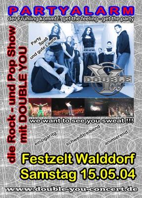 Party Flyer: Double You + Spring Break Tour + Lindenfest am 15.05.2004 in Altensteig