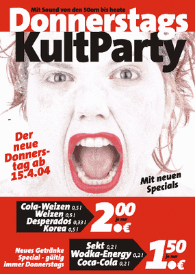 Party Flyer: DIE KULTPARTY im E.D.ELEPHANT am 27.05.2004 in Mengen
