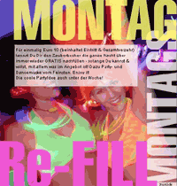 Party Flyer: RE-FILL DER ZAUBERBECHER im E.D.ELEPHANT am 21.06.2004 in Mengen
