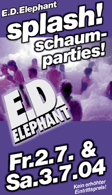 Party Flyer: E.D.-SCHAUMPARTY 2004 am 03.07.2004 in Mengen
