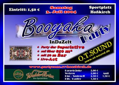 Party Flyer: Booyaka-Party am 03.07.2004 in Hokirch