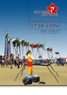 Party Flyer: Street Parade 2004 am 07.08.2004 in Zrich