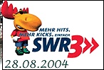 Party Flyer: SWR3 DanceNight - Hofgut Elchenreute am 28.08.2004 in Bad Waldsee