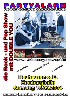Party Flyer: Double You rockt Neuhausen ob Eck am 18.09.2004 in Neuhausen ob Eck