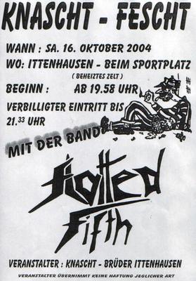 Party Flyer: Knascht Fescht Ittenhausen am 16.10.2004 in Langenenslingen