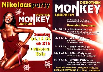 Party Flyer: Niklausparty am 04.12.2004 in Laupheim