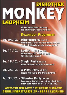 Party Flyer: Ladies Night am 11.12.2004 in Laupheim