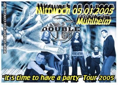 Party Flyer: Double You rockt den 3 Königs Tanz am 05.01.2005 in Mhlheim an der Donau