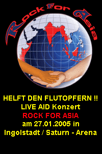 Party Flyer: Rock for Asia-SaturnARENA u.a. mit NU PAGADI am 27.01.2005 in Ingolstadt