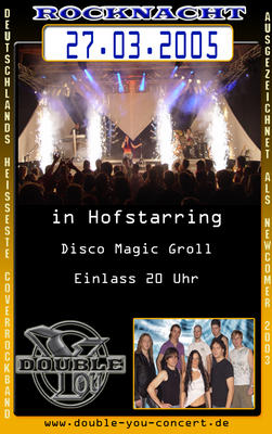 Party Flyer: OSTERROCK DOUBLE YOU in Hofstarring am 27.03.2005 in Steinkirchen