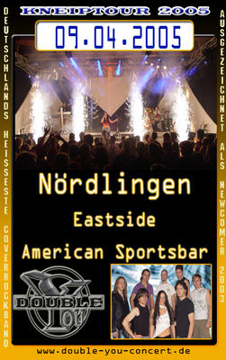 Party Flyer: Double You rockt Kneipennacht in Nördlingen am 09.04.2005 in Nrdlingen