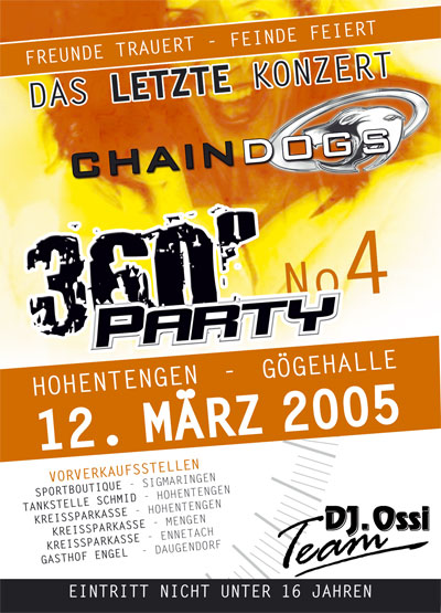 Party Flyer: 360 Party No.4 am 12.03.2005 in Hohentengen