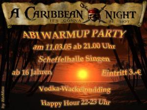 Party Flyer: ABI WARMUP am 11.03.2005 in Singen