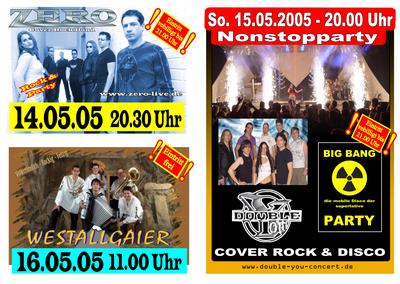 Party Flyer: WALDFEST Ingoldingen mit ZERO am 14.05.2005 in Ingoldingen
