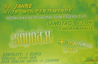 Party Flyer: 50 Jahre Landjugend Wolpertswende am 23.04.2005 in Wolpertswende
