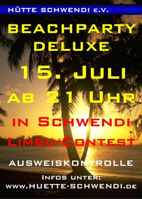 Party Flyer: BEACHPARTY DELUXE am 15.07.2005 in Schwendi