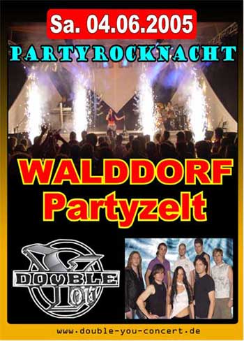 Party Flyer: DOUBLE YOU - LIVE - WALDDORF-ALTENSTEIG am 04.06.2005 in Altensteig