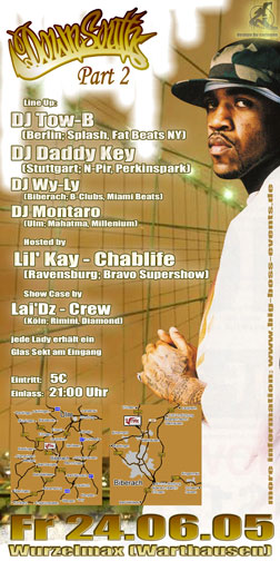 Party Flyer: DownSouth Part 2 am 24.06.2005 in Warthausen