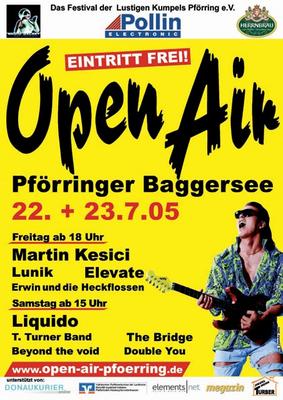 Party Flyer: DOUBLE YOU - LIQUIDO - OPEN AIR PFÖRRING - 10.000 Besucher am 23.07.2005 in Pfrring