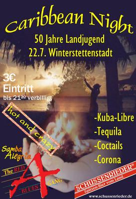 Party Flyer: Caribbean Night am 22.07.2005 in Ingoldingen