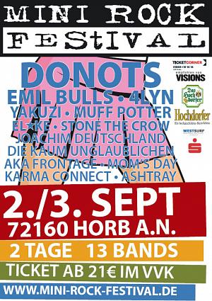 Party Flyer: Mini Rock Festival 72160 Horb a.N. (FDS) am 03.09.2005 in Horb a.N.