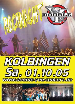 Party Flyer: DOUBLE YOU - LIVE - Kolbingen am 01.10.2005 in Kolbingen