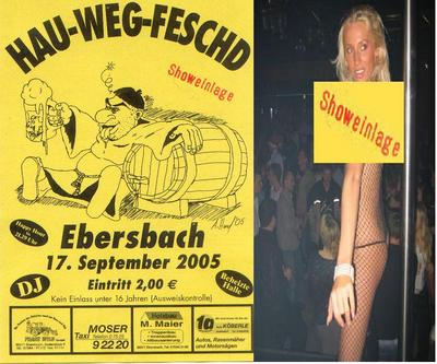 Party Flyer: HAU-WEG-FESCHD am 17.09.2005 in Ebersbach-Musbach