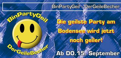 Party Flyer: BinPartyGeil am 08.09.2005 in Singen