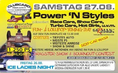 Party Flyer: Power 'N Styles am 27.08.2005 in Erfurt