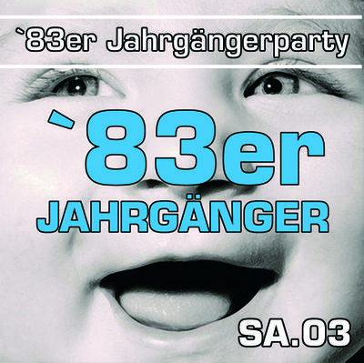 Party Flyer: 83   JAHRGÄNGER-PARTY am 03.09.2005 in Balingen