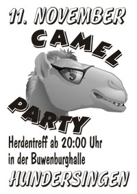 Party Flyer: Camel Party am 11.11.2005 in Herbertingen