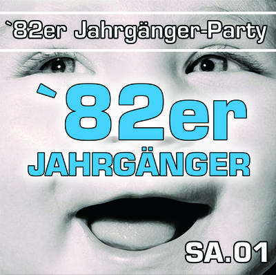 Party Flyer: 82  JAHRGÄNGER-PARTY am 01.10.2005 in Balingen